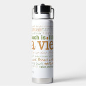 C'est La Vie Custom Name Waterfles (Achterkant)