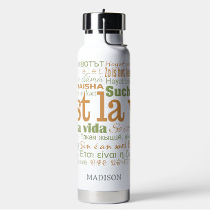 C'est La Vie Custom Name Waterfles
