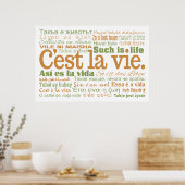 C'est La Vie custom poster (Keuken)