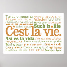 C'est La Vie custom poster