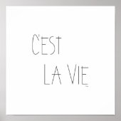C'est La Vie - Dat is het leven - Frans Poster (Voorkant)