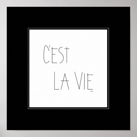 C'est La Vie - Dat is het leven - Frans Poster (Voorkant)