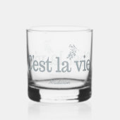 C'est La Vie douanenaam Whisky Glas (Voorkant)