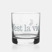 C'est La Vie douanenaam Whisky Glas (Achterkant)
