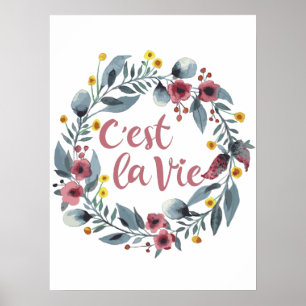 C'est La Vie French Poster