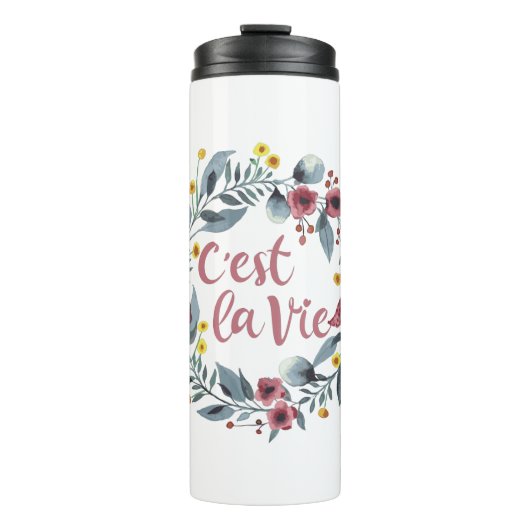 C'est La Vie French Thermosbeker (Voorkant)