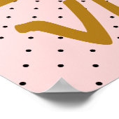 C'est La Vie Hand Lettering Poster - Polka Dots (Hoek)