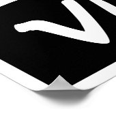 C'est La Vie Hand Lettering Poster - Zwart (Hoek)