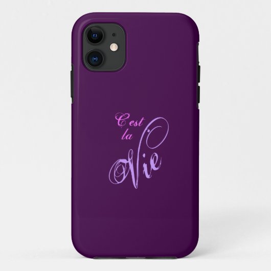 C'est la Vie iPhone Case (Achterkant)