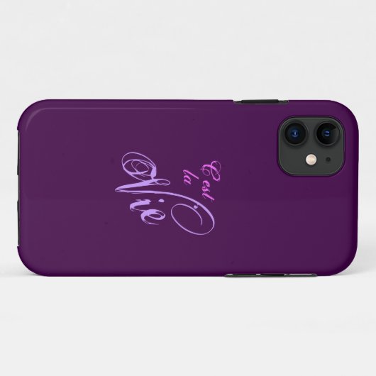 C'est la Vie iPhone Case (Achterkant (horizontaal))