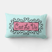 C'est La Vie ~ Lumbar 13x21 Kussen (Achterkant)