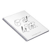 C'est La Vie Modern Script Gepersonaliseerd Notitieboek (Rechterzijde)
