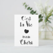 C'est la Vie mon Chéri Briefkaart (Staand voorkant)