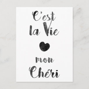 C'est la Vie mon Chéri Briefkaart