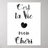 C'est la Vie mon Chéri Poster (Voorkant)