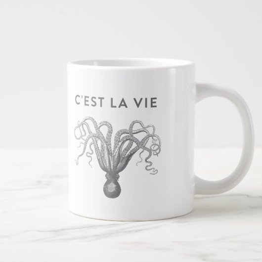 C'EST LA VIE Octopus Coffee Mok (Rechts)