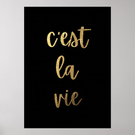 C'est la vie poster (Voorkant)