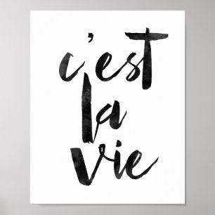 C'est La Vie Poster