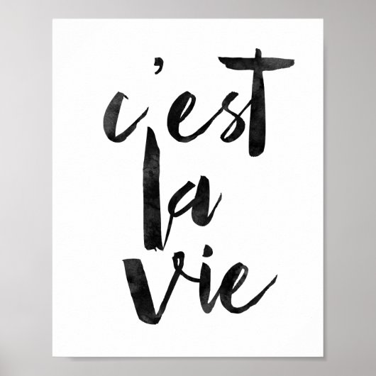 C'est La Vie Poster (Voorkant)
