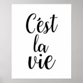 C'est La Vie Poster (Voorkant)