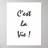C'est La Vie! Poster (Voorkant)