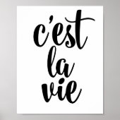 C'est la vie poster (Voorkant)
