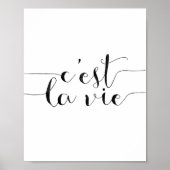 C'est La Vie Poster (Voorkant)