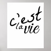 C'est La Vie Poster (Voorkant)