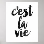 C'est La Vie Poster (Voorkant)