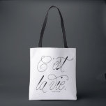 C'est La Vie Quote Chic Typography Custom Tote Bag<br><div class="desc">Kom naar La Vie! Moderne en chique canvas tas met chique scripttypografie. Personaliseer door een naam toe te voegen. Deze typografie citaat zak zal perfect zijn als een geschenk.</div>
