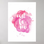 Cest la vie waterverf poster (Voorkant)