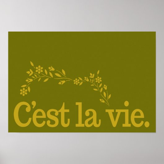 C'est La Vieccustom poster (Voorkant)