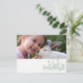 C'est le printemps - foto toevoegen briefkaart (Staand voorkant)