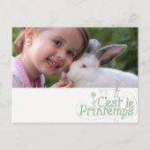 C'est le printemps - foto toevoegen briefkaart (Voorkant)