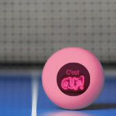 C'est Ouf! Neon Pink Phrase. Pingpongbal (Net)