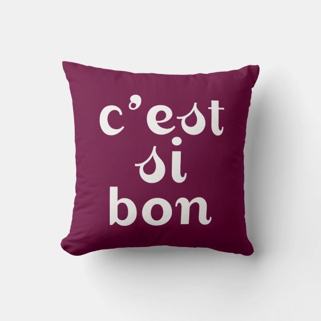 C'est Si Bon - Bordeaux Paars Kussen (Voorkant)