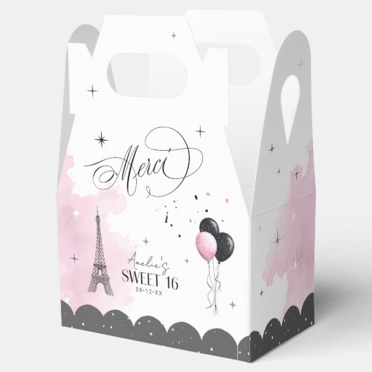 C'est si Bon Parijse Zoet 16 Dank u ID1162 Bedankdoosjes (Geopend)