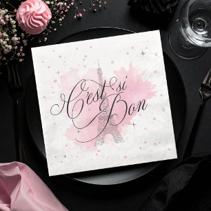 C'est si Bon Parisian Sweet 16 Roze Spetters ID116 Servet