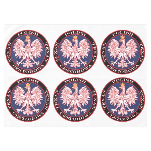 Cestohowa Round Poland Tafelkleed (Voorkant (Horizontaal))