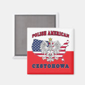Cestohowa Texas Pools Amerikaans Magneet (Voorkant / Achterkant)