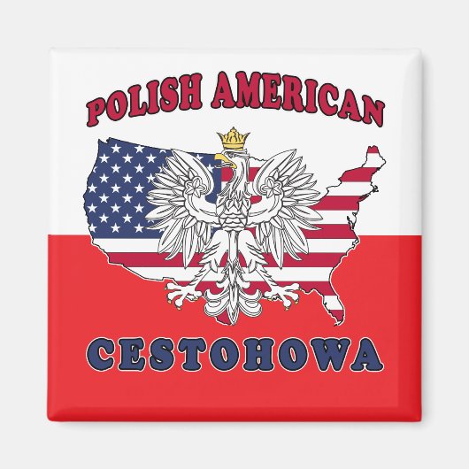 Cestohowa Texas Pools Amerikaans Magneet (Voorkant)