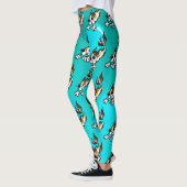 CET KITTY CAT TURQUOISE LEGGINGS KUSTMATERIAAL (Links)