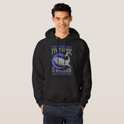 Cetacean Quote voor walvis en blauwe walvis of Bel Hoodie (Voorkant volledig)