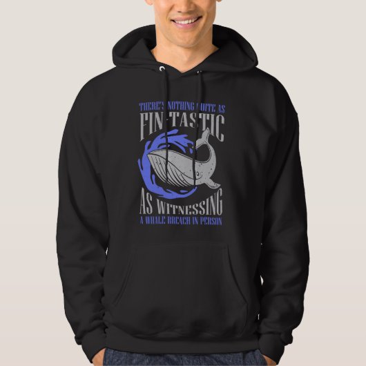 Cetacean Quote voor walvis en blauwe walvis of Bel Hoodie (Voorkant)