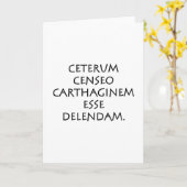 Ceterum censeo Carthaginem esse delendam Kaart (Gele Bloem)