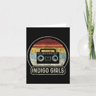 Cette Tape Indigo Rock Girls Muziek Retro S Kaart