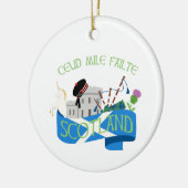 Ceud Mile Failte Keramisch Ornament (Links)