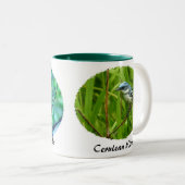 Ceurlean Warbler, Gele Warbler II Tweekleurige Koffiemok (Voorkant rechts)