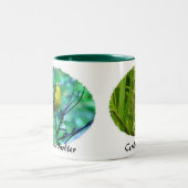 Ceurlean Warbler, Gele Warbler II Tweekleurige Koffiemok (Center)