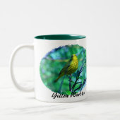 Ceurlean Warbler, Gele Warbler II Tweekleurige Koffiemok (Links)